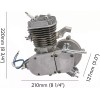 Unbranded 80cc 2 Stroke Gas Bike Engine Motor Kit DIY