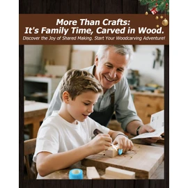 EasyTime Wood Carving Beginners Kit: Whittling Hobby Project with Basswood Blocks Instruction Chess Sticker for Teens & Kids - DIY Craft Tool Set for Family Activity