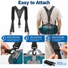 Y-Shaped Adjustable Tool Belt Suspenders for Men, Heavy Duty Work