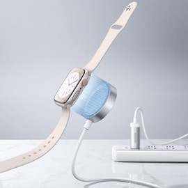UGREEN Cargador Inalámbrico Magnético para iWatch MFM Certificado, Cable de Tipo-C,Cargador de Reloj Portátil Admite Carga Rápida, Compatible con iWatch Ultra 2/Ultra/SE/9/8/7/6/5/4/3/2/1