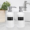 Waterproof Labels for Bottles Bathroom Kitchen 24 PCS Minimalist Organization