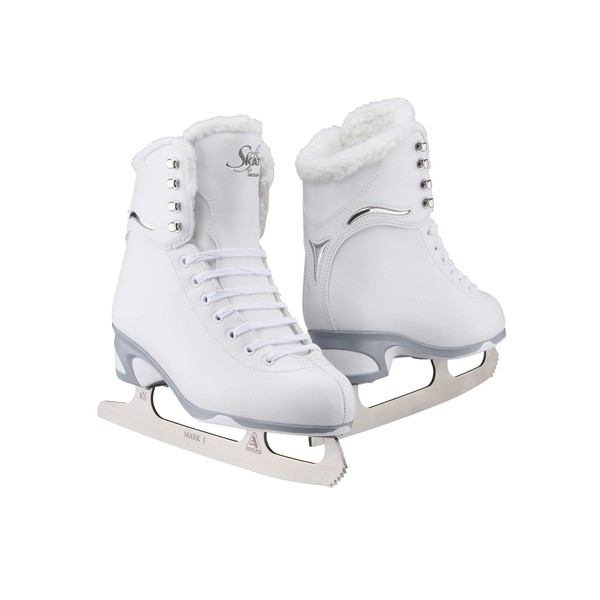 Jackson Ultima SoftSkate Womens/Girls Figure Ice Skates Color: White/Fleece Size: 2 Misses