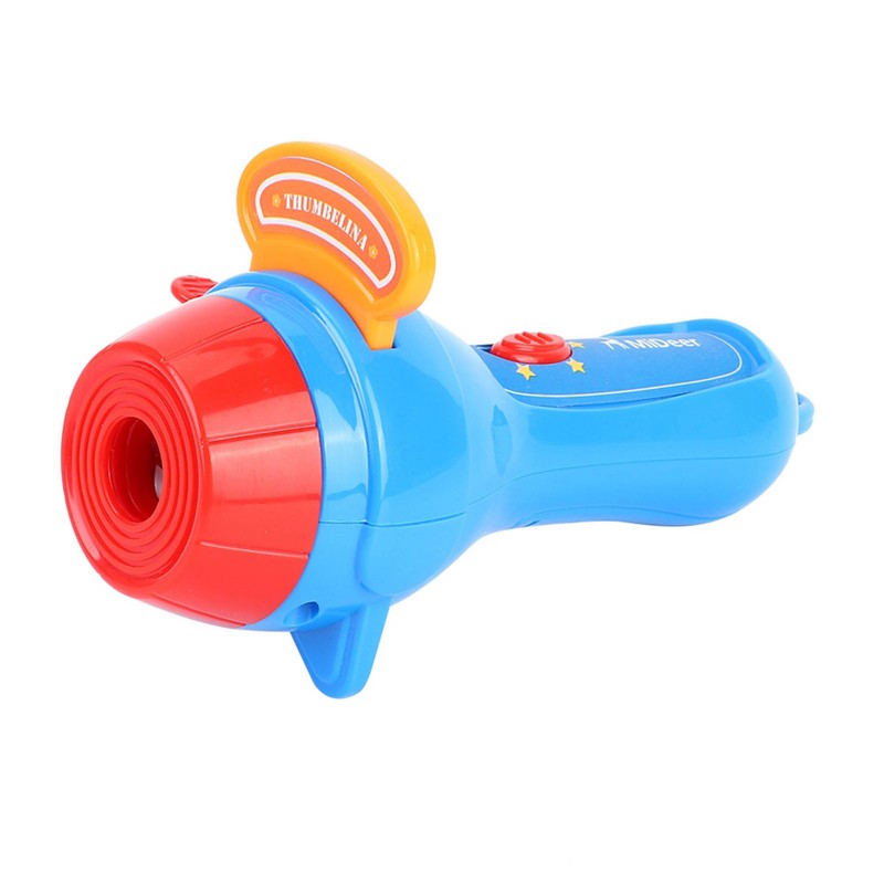 Mini Sleeping Story Telling Flashlight Projector Torch Educational Child Kid