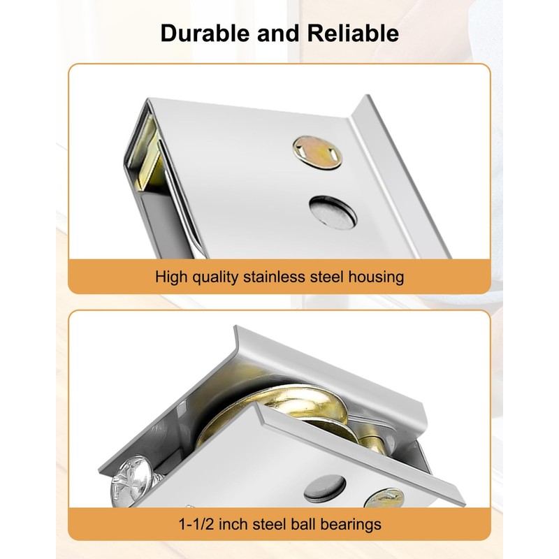 Replace 0C5Y00P0 Sliding Patio Door Rollers Compatible with P-Ella Sliding