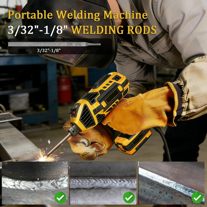 JEXUGK Portable Welding Machine,110V Electric Welder Handheld with IGBT Inverter,5
