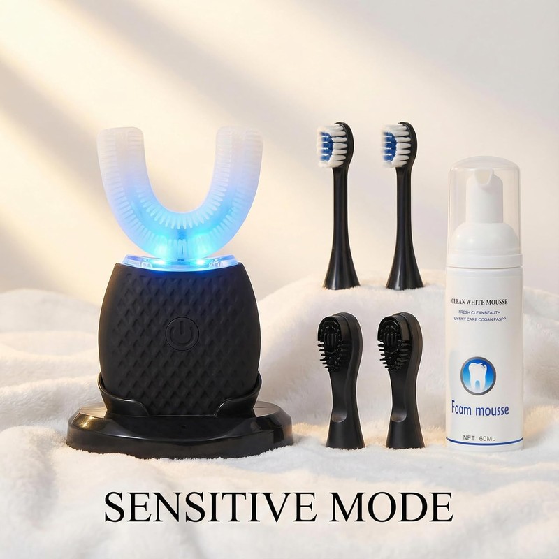 U-Shaped Electric Toothbrush for Adults – 360° Automatic Teeth Cleaning