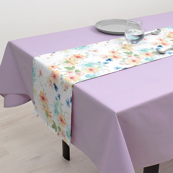W2600900 Table Runner, Reversible, 100% Cotton, Scandinavian, Stylish, Table Center,