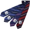 Michi Kolondon Brand Necktie, Made in Japan, 100% Silk, Striped
