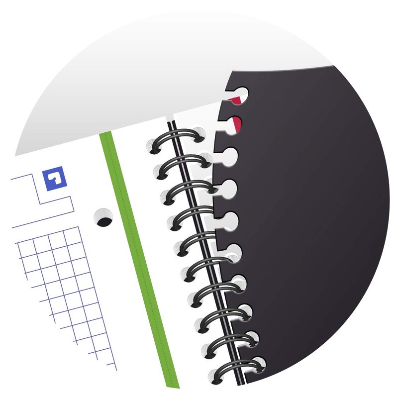 Oxford Student Spiral-Bound Notebook Large Seyès Tiles 235x300 Assorted