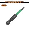 sourcing map H2.5 Flat Hex Head Screwdriver Bit 2.5mm Metric