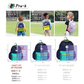 Preschool Toddler Backpack For Boys Girls, Toddler School Mini Backpack For School & Travel, Small Kids Child Backpacks, Preschool Kindergarten Elementary Toddler bag, 11" H, For Kids 1-3, Small