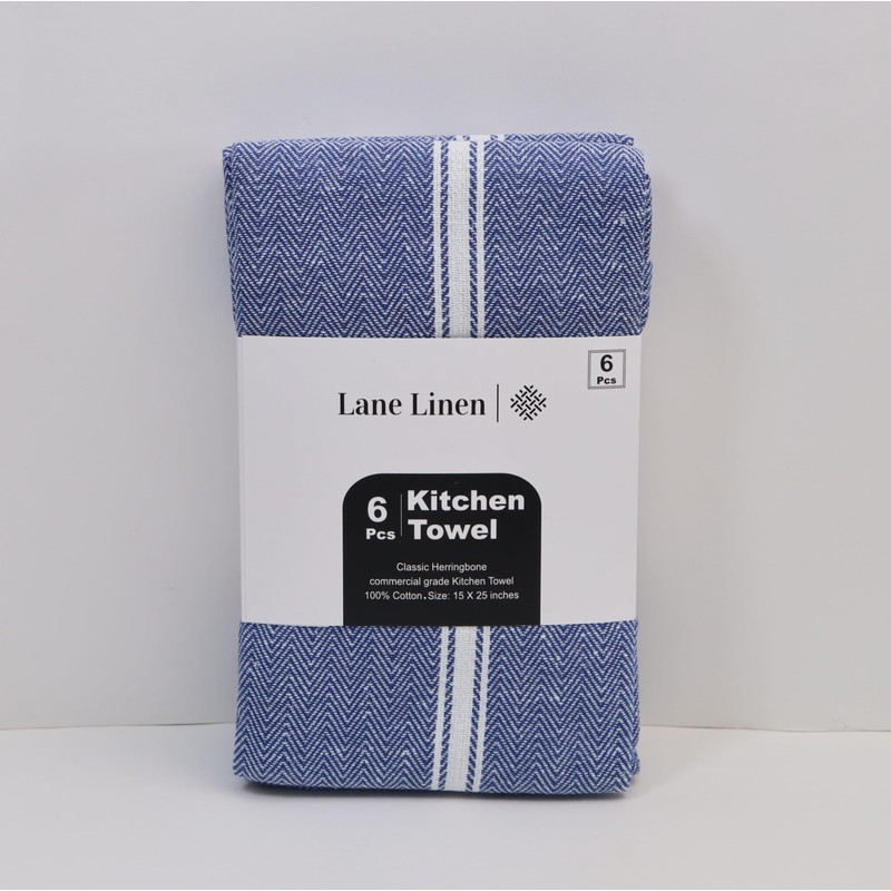 Kitchen Towel Set - 100% Cotton Kitchen Towels, Reusable Dish