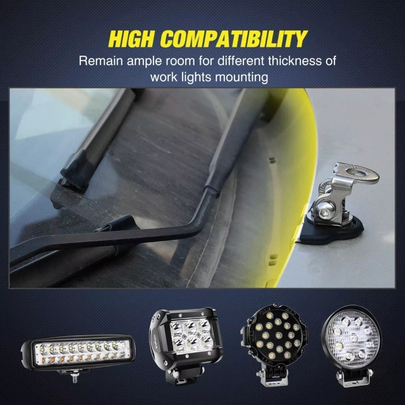 Nilight Bases Porta Faros Duallys Barra Universal Camioneta Cofre