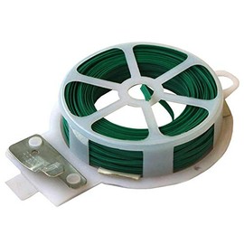 fiXte® Plant Twist Ties and Cutter, 25 Metre (80 feet) - Green Plastic