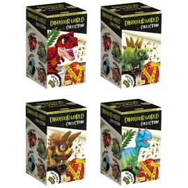 Liscianigiochi - I'm a Genius Collection World of Dinosaurs - Dinosaurs to Build for Children from 7 Years - Break the Egg and Build the Dinosaur - 4 Surprise Models to Collect