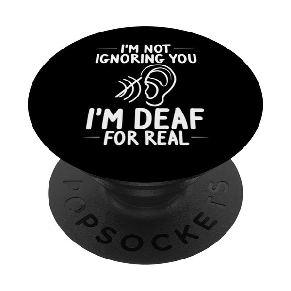 Deaf Awareness Survivor Support Hearing Disability PopSockets Swappable PopGrip