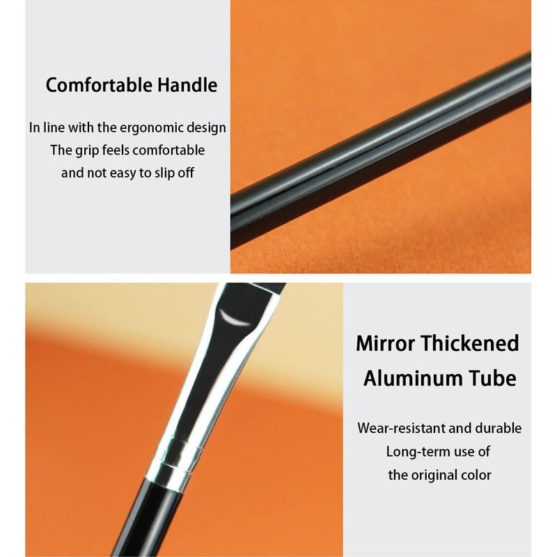 Ksvsonrvi 2PCS Eyebrow Brush, Professional Double-Ended Angled Eye Brow Brush