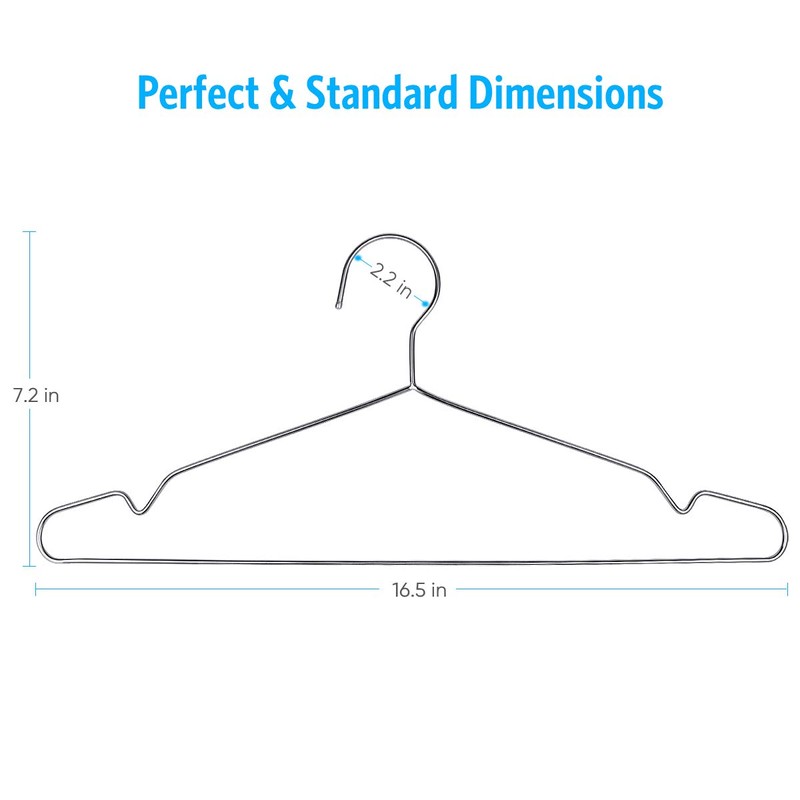 Fayleeko Wire Coat Hangers 40 Pack Strong Heavy Duty Stainless