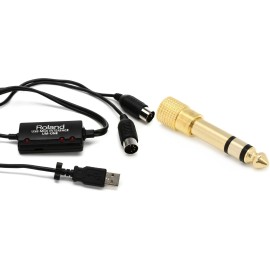 Roland UM-ONE mk2 USB MIDI Interface + Hosa GHP-105 Value Bundle