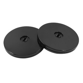 Waziaqoc 2 Pack Black Lazy Susan Turntable, Acrylic Cabinet Turntable Platter Ball Bearing Rotating Tray for Kitchen Pantry(4 Inch)