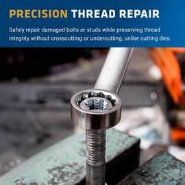 Century Drill & Tool, 92909, 1/2-13NC,Rethreading Die,Tool Set, Thread Repair