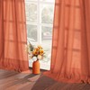 Terracotta Sheer Curtains 84 Inches Long - Boho Curtain for