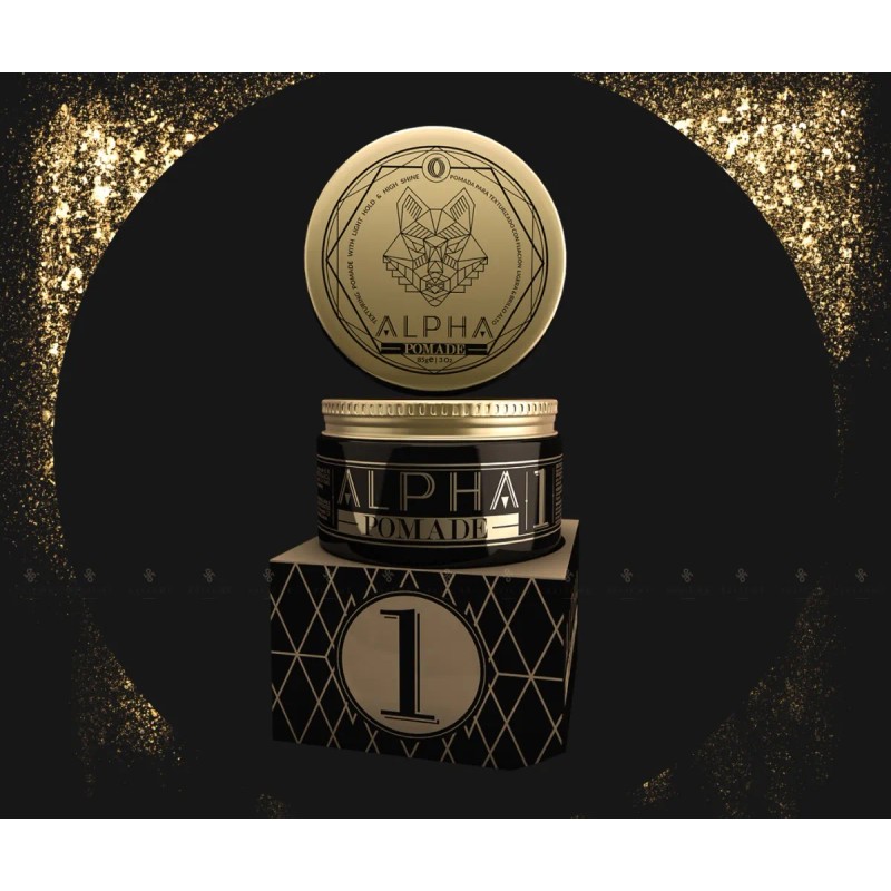 Kit 3 Pomada Modeladora Cabello Barba Ouro Barber Alpha 85g