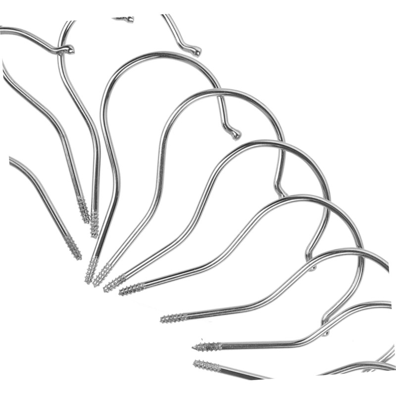 WATIIFUFU Pack of 10 Clothes Hanger Hooks Accessories Multi-Purpose Screw