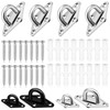 Mardatt 4 Pack M8 304 Stainless Steel Pad Eye Plate