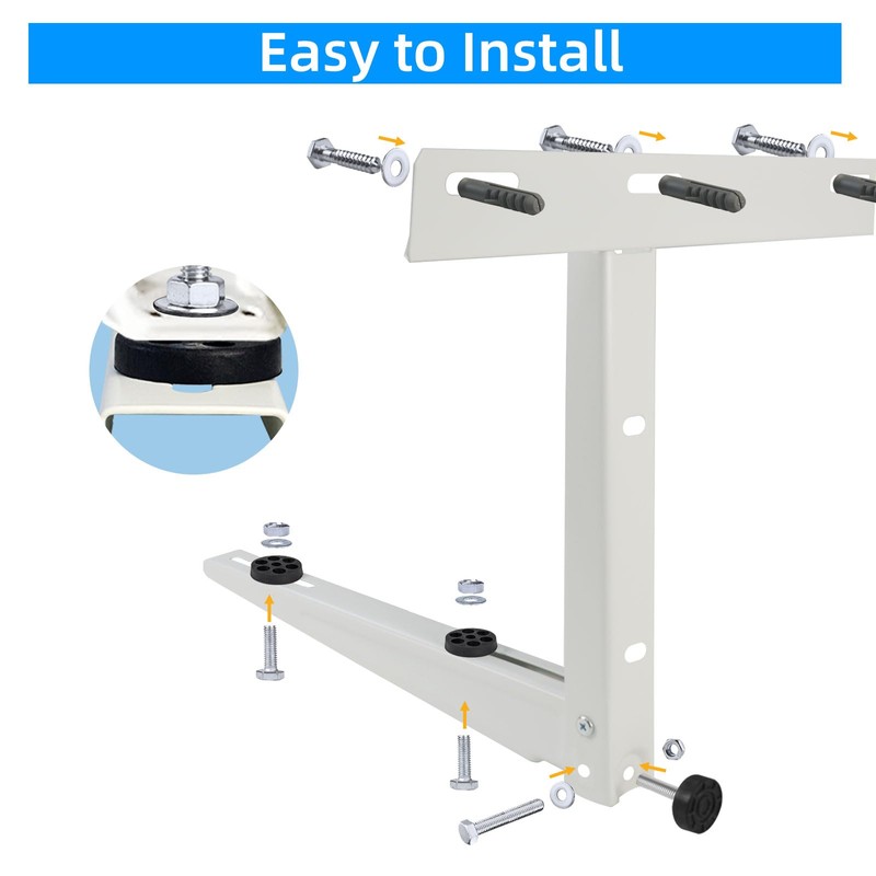 Qualward Mini Split Wall Mounting Bracket for Universal Ductless Air