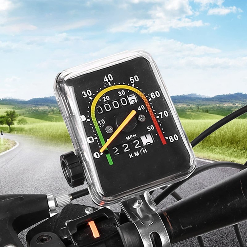 POENVFPO Multifunction Bicycle Mechanics Odometer with Cable and Adapter for