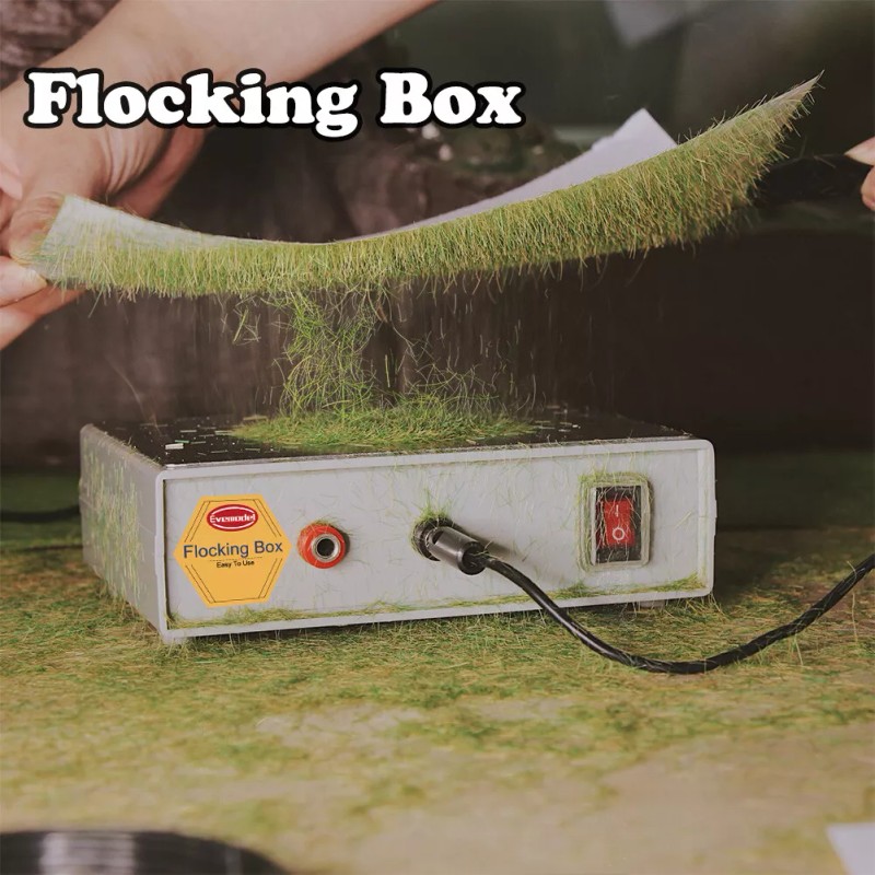 Evemodel Flocking Box Static Grass Flocking Applicator Machine Model Tool