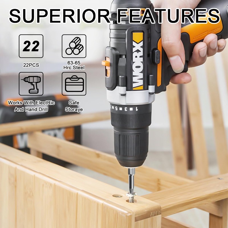 22 Pieces Screw Extractor Set Damaged Screw Extractor Set Left