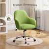 Warmiehomy Velvet Desk Chair for Home Office, Modern Adjustable Swivel