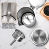 Vaolvpant No Coating 4 Cup Thickened 304 Stainless Steel Moka