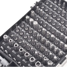 135 in 1 Screwdriver Set Precision Screwdriver Set S2 Steel Magnetic Repair Tool Kit Multifunctional Combination Kit Black Yellow 1 Set