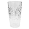 Le Cadeaux Set of 8-21 Ounces Clear Fleur Drinkware