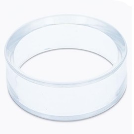 BestPysanky Medium Clear Round Plastic Egg Sphere Stand Holder Display 1.24 Inches Diameter