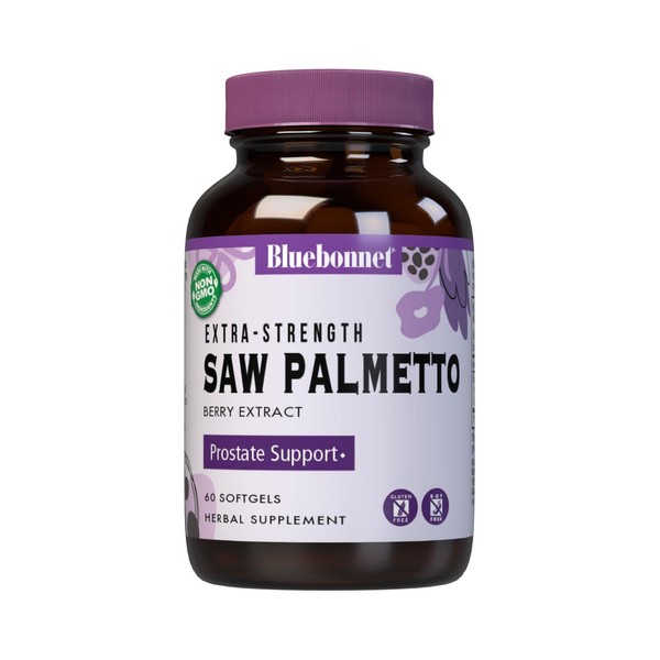 BlueBonnet Extra Strength Saw Palmetto Berry Extract Supplement, 60 Count