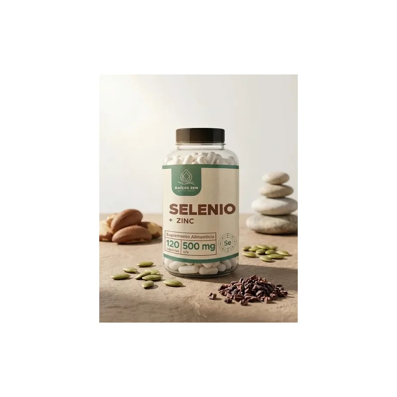 Selenio + Zinc 120 Caps Raíces Zen Antioxidante Y Defensas