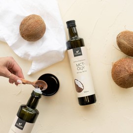 FOODIN MCT 100% Coconut Oil, Multi-Chain Triglyceride (MCT) Oil, Made from Produced Coconut, 100% Gluten Free and Vegan, 500 ml, Ideal for Ketogenic Diet