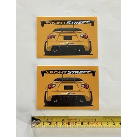Unbranded 2 FRONT STREET DRIFT decals stickers racing club wrx jdm subie import low riders