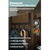 Menz Premium Door Coat Rack, 5 Hooks - Black Door