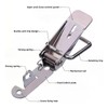 Lexziuo 4PCS 90 Degree Latch Stainless Steel Spring Loaded Toggle