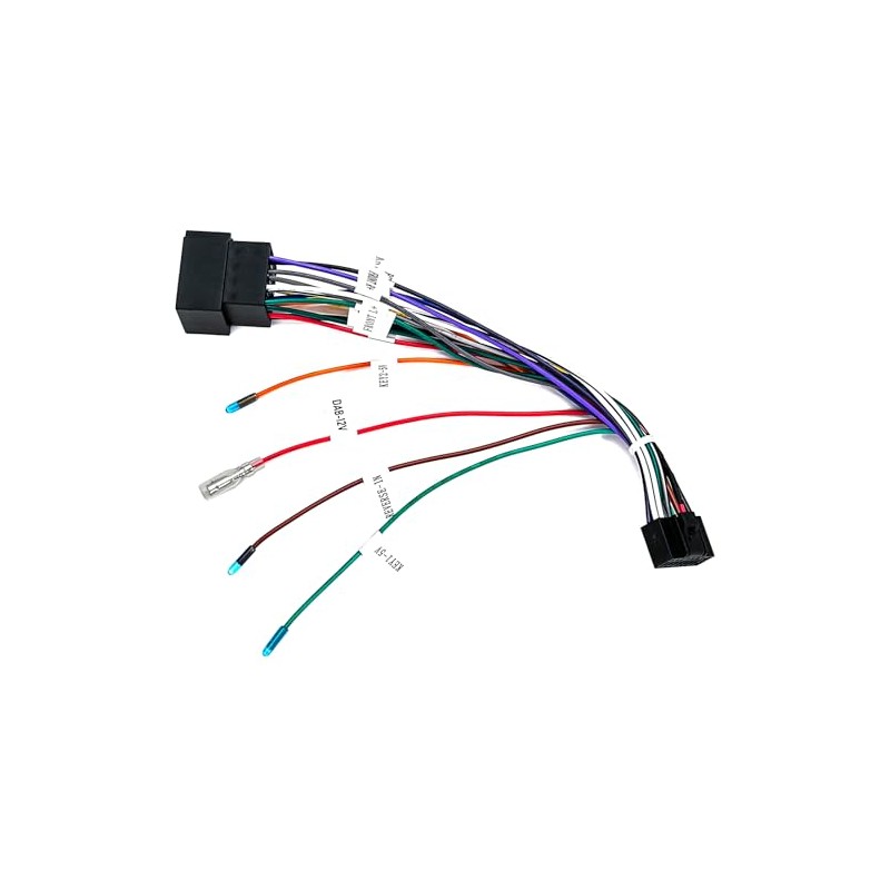 URVOLAX ISO Adaptor with DAB 12V Cable for UR90A Car