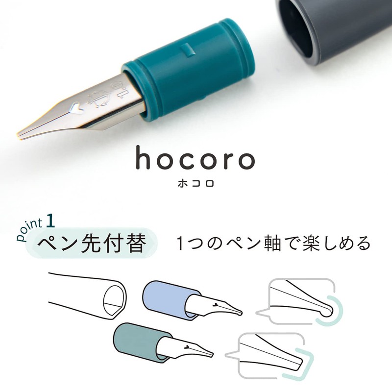 hocoro Sailor Fountain Pen Nib Dip Pen Double Gray Fine
