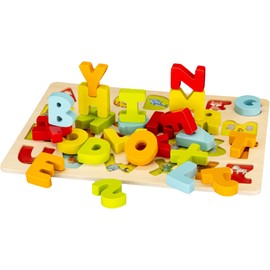 Vedes SpielMaus Wooden Alphabet Puzzle Game, 26 Pieces