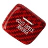 Engine Push to Start Button Cover Carbon Fiber Start Switch