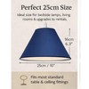 Pack of 2 Navy Lamp Shades 25cm (10") – Cotton