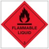 V Safety Hazard diamond – Flammable-200x200mm-Magnetic Safety Sign